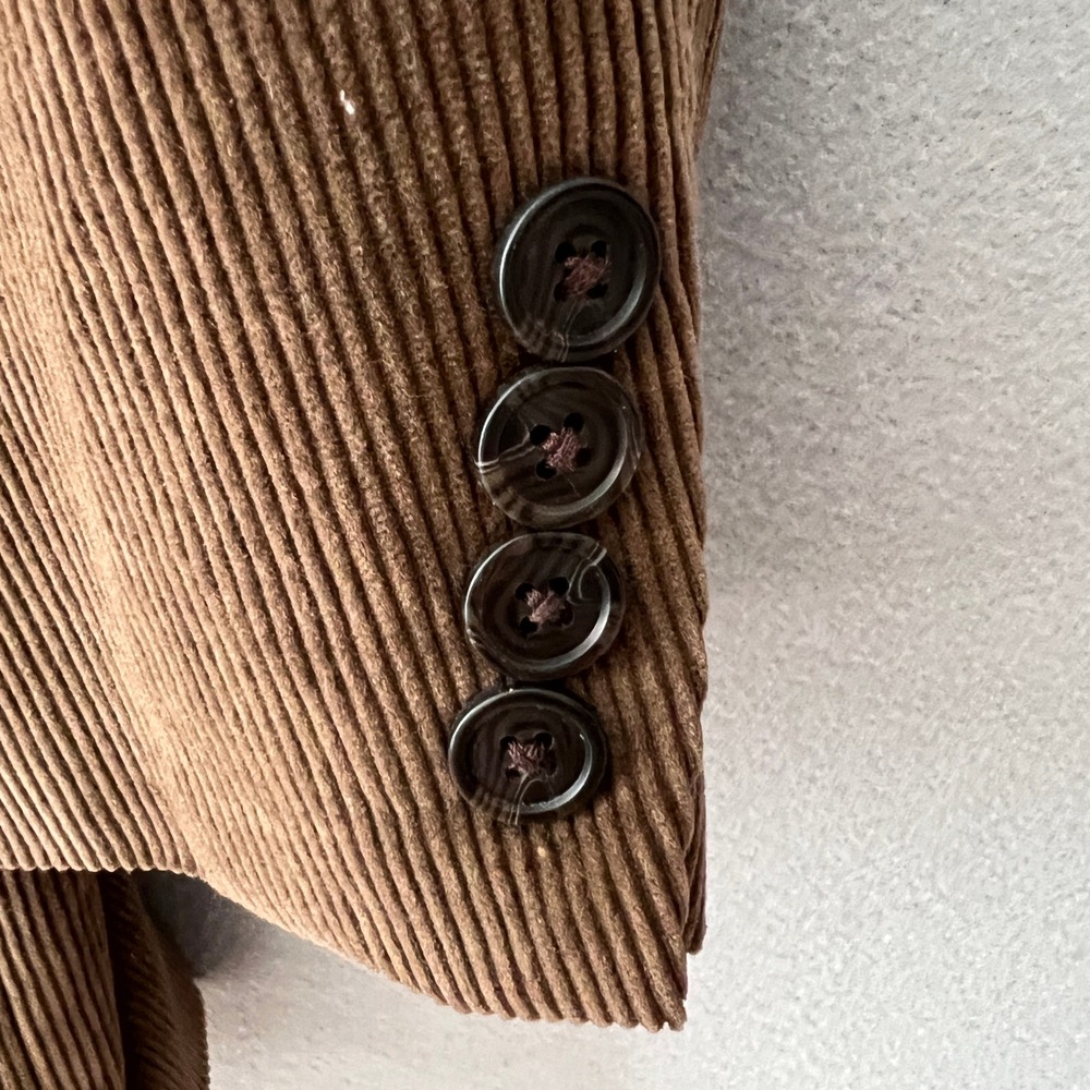 Saddlebred Corduroy Blazer Men 50R Brown Vintage Academic Professional - Picture 7 of 15